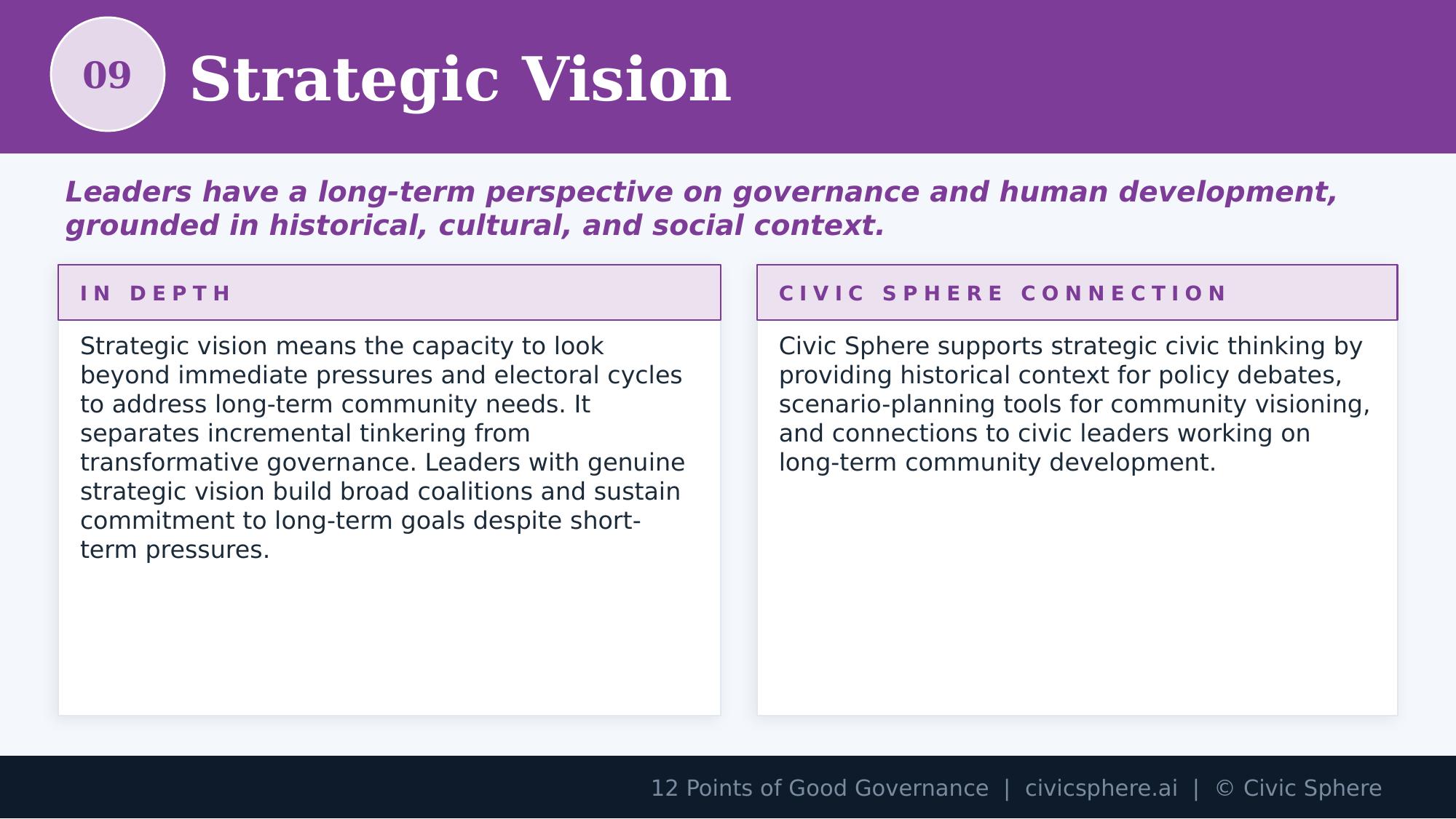 Strategic Vision